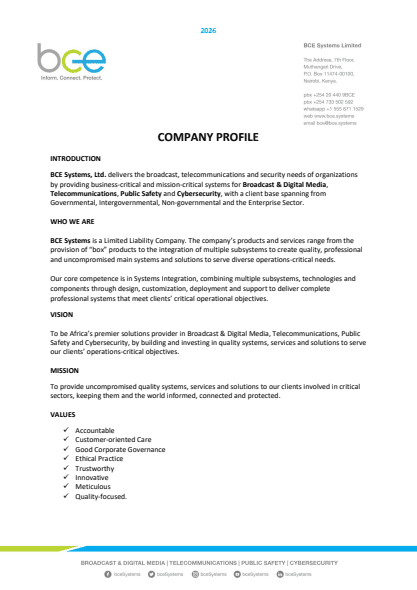 Global company profile cover