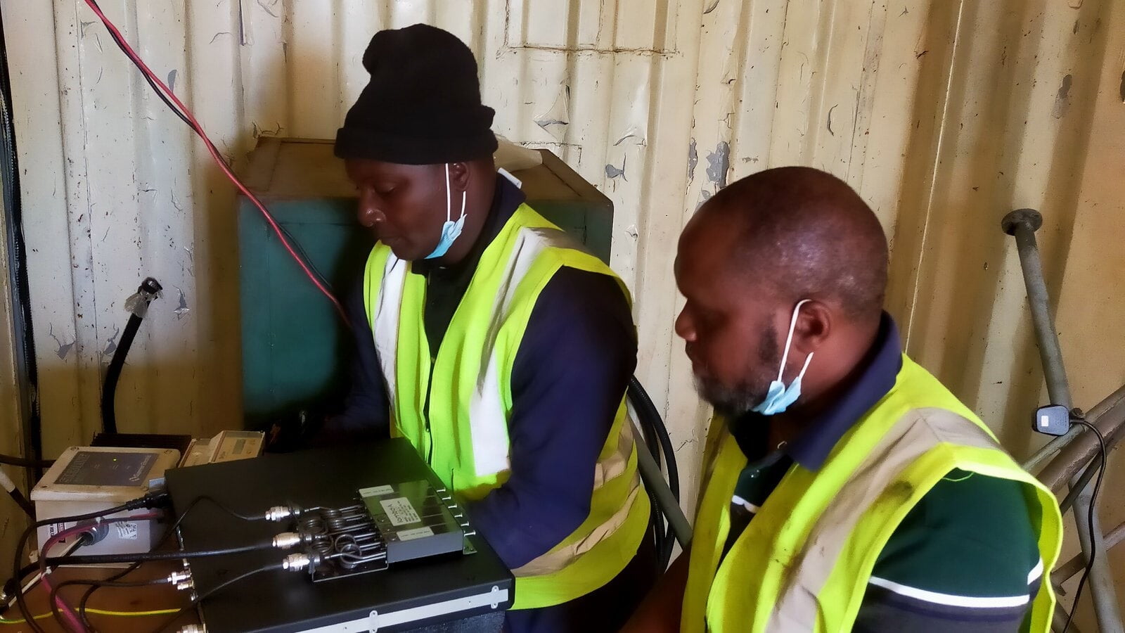 BCE staff at work, reachable and on site
